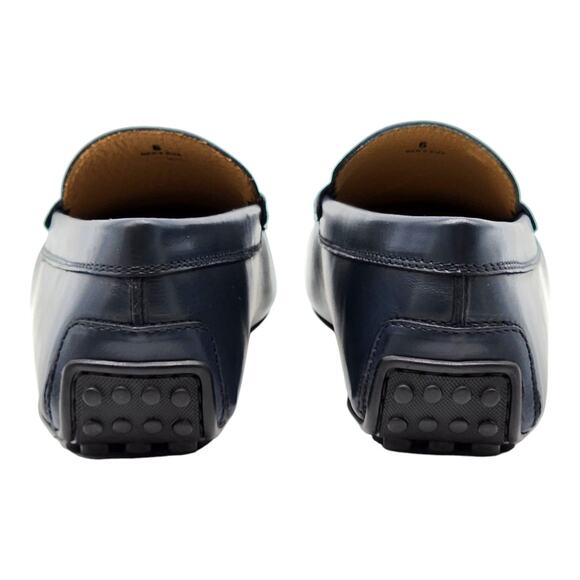 Tod’s Gommino Penny Driving Men\'s Leather Loafers Blue UK 6 US 7.5 - New $695 main image 6